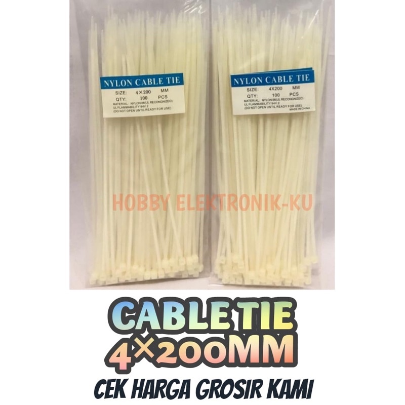 CABLE TIES 4x200MM (200PCS)