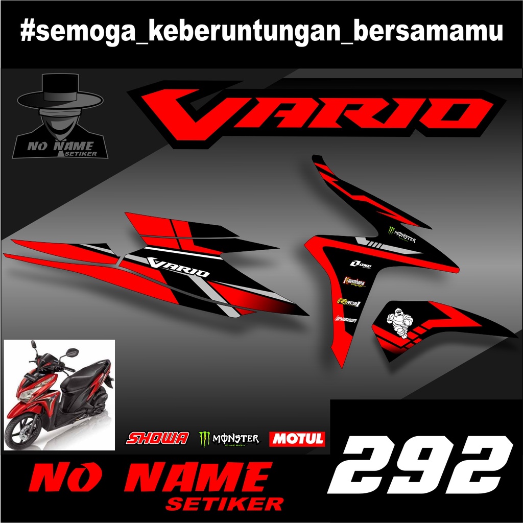 STIKER STRIPING VARIO TECHNO 125 FI 2014 (292) STRIPING STIKER LIST