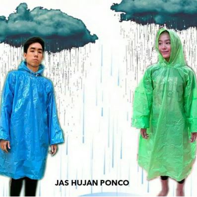 Jas Hujan Plastik Tebal - Jas Hujan Terusan Tebal - Jas Hujan Plastik
