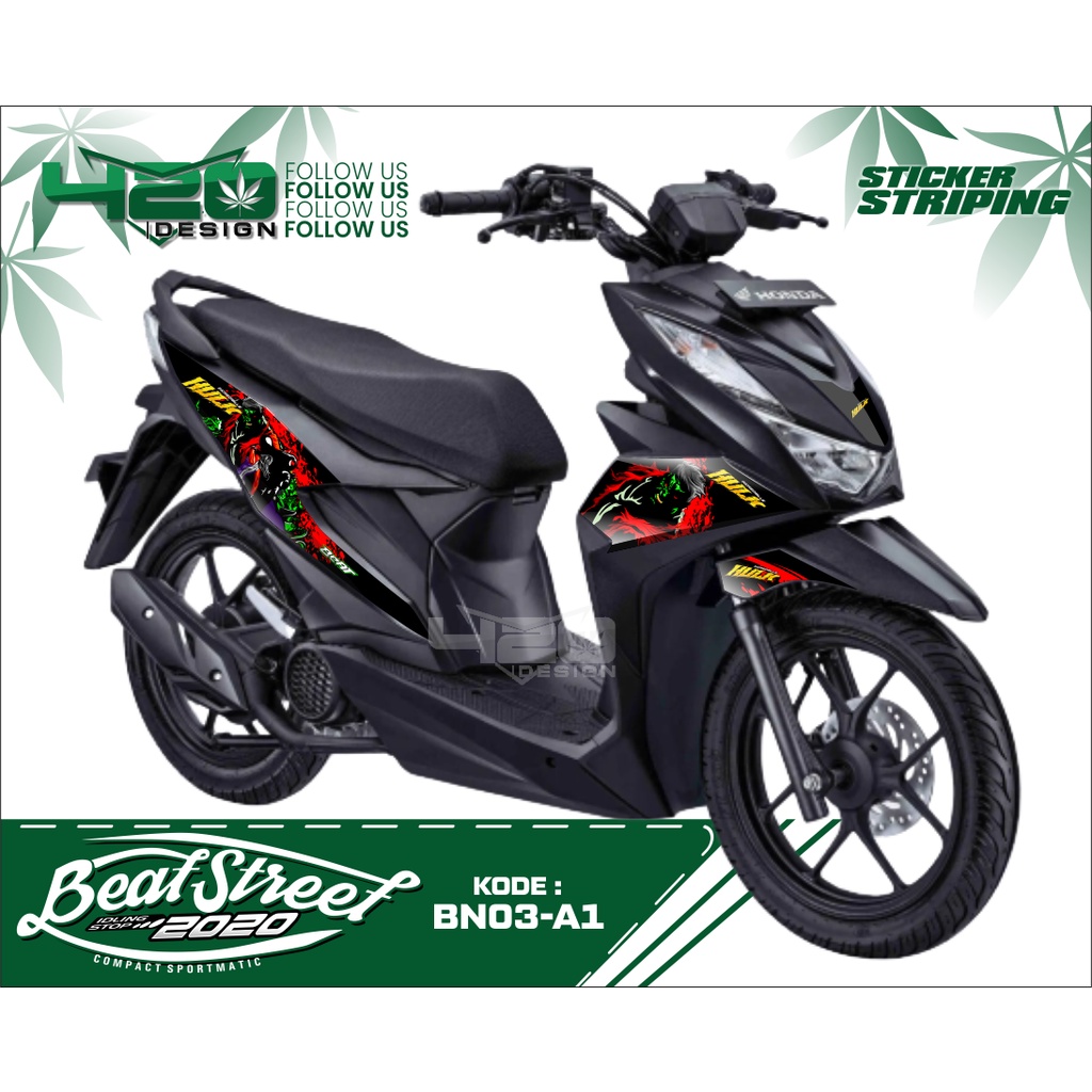 Striping Beat New Street 2020 Sticker Beat Street - Stiker Decal Striping Beat Street New 2020 - BN