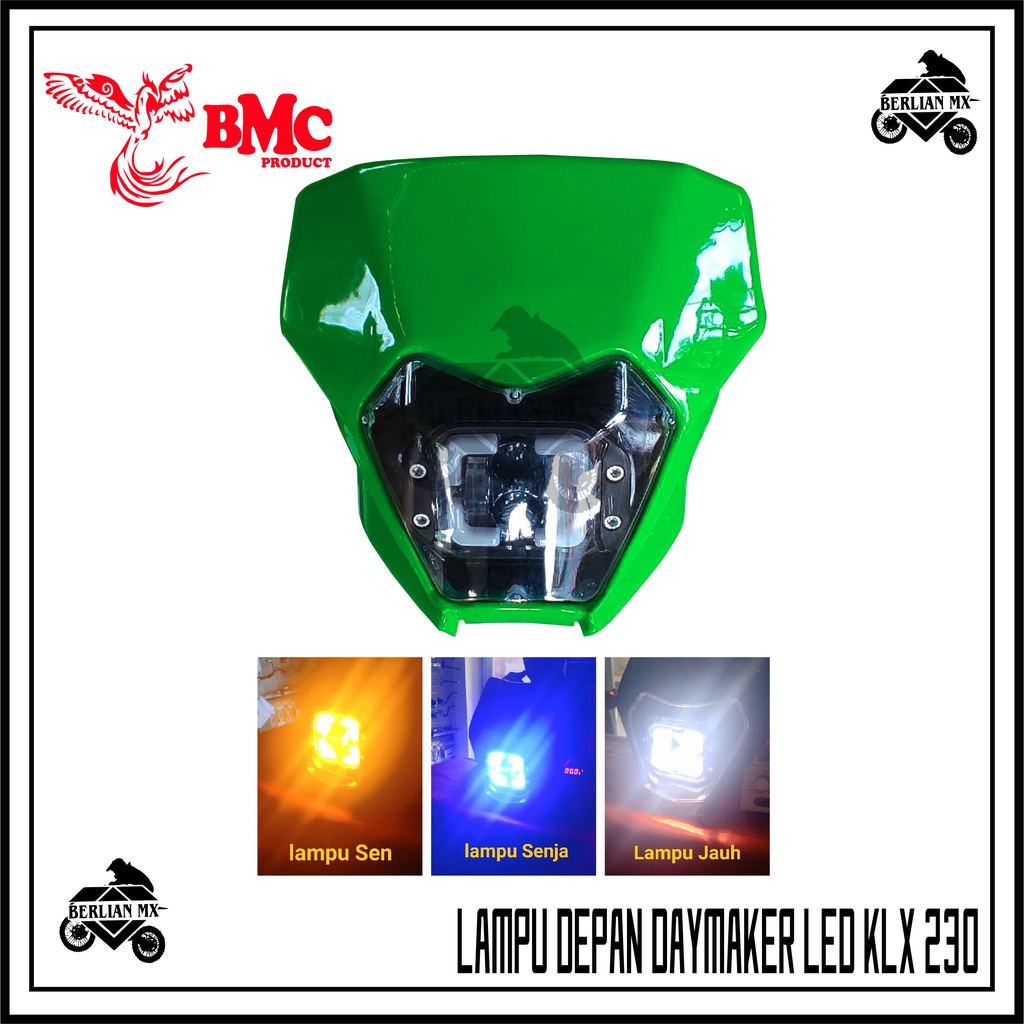 Headlamp reflektor LED DAYMAKER Lampu depan trail klx 230 2022