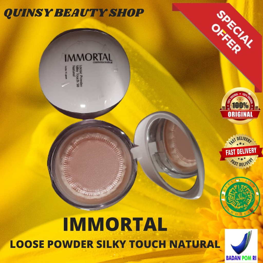 immortal loose powder silky touch 50 # bedak tabur silky touch