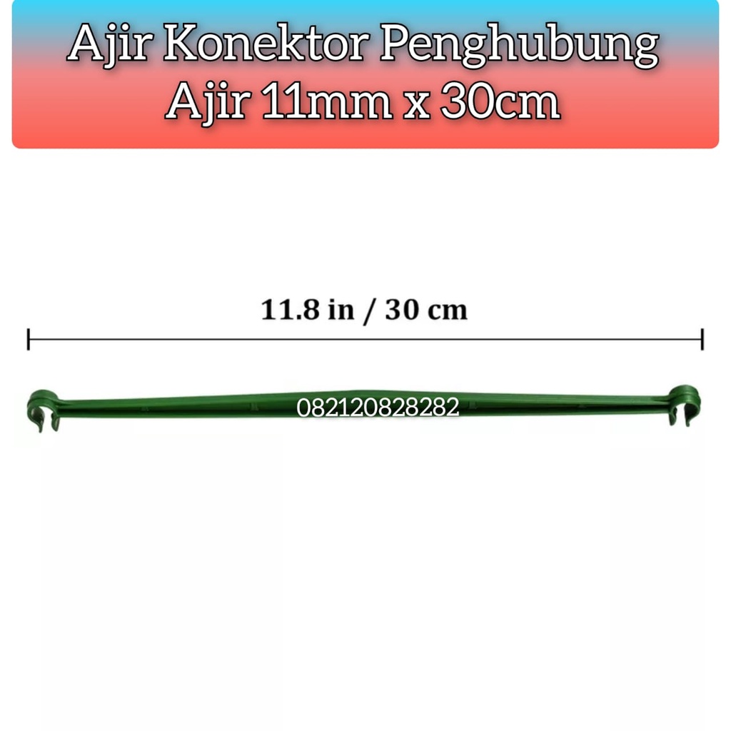 tongkat penghubung tiang rambatan tanaman 11x30cm Ajir Konektor Penghubung Ajir 11mm x 30cm