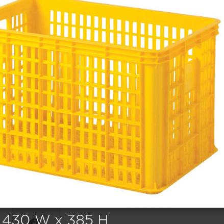 

Container 2808 P620 x L430 x T385 mm keranjang industri serbaguna