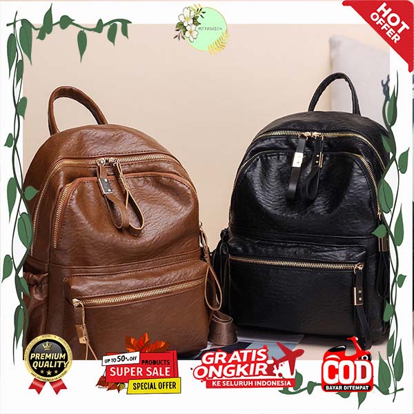 TAS RANSEL WANITA TAS FAHSION WANITA IMPORT TAS RANSEL KULIT WANITA