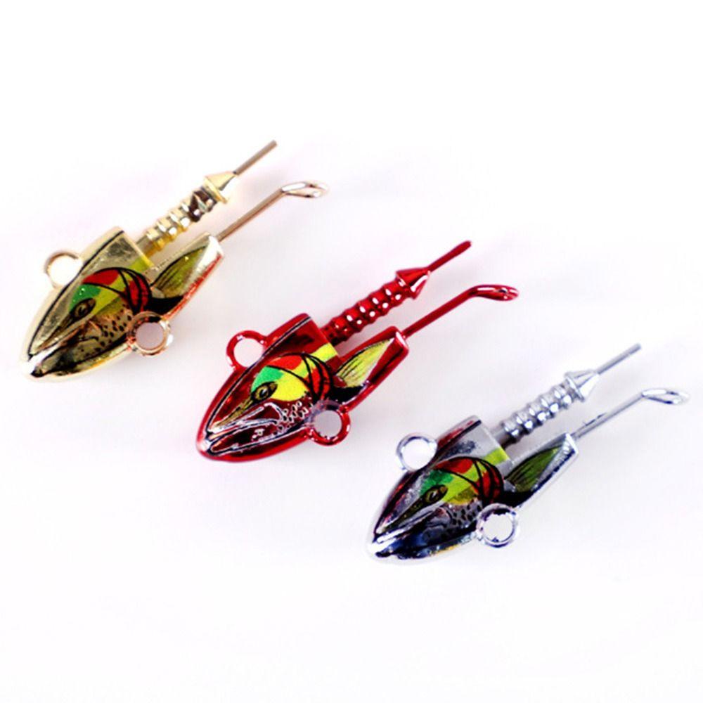 Top Soft bass Bait Engkol Umpan 34G fly fishing sea Lead Head hook