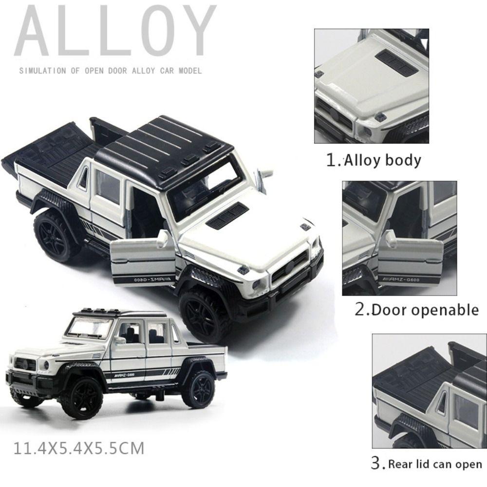 Nickolas1 Simulasi Paduan Kendaraan Off-road Hadiah Natal Mainan Edukasi Mainan Anak Mini DIY Ornamen Kue Dekorasi Desktop Model Kendaraan Model Mobil Mainan