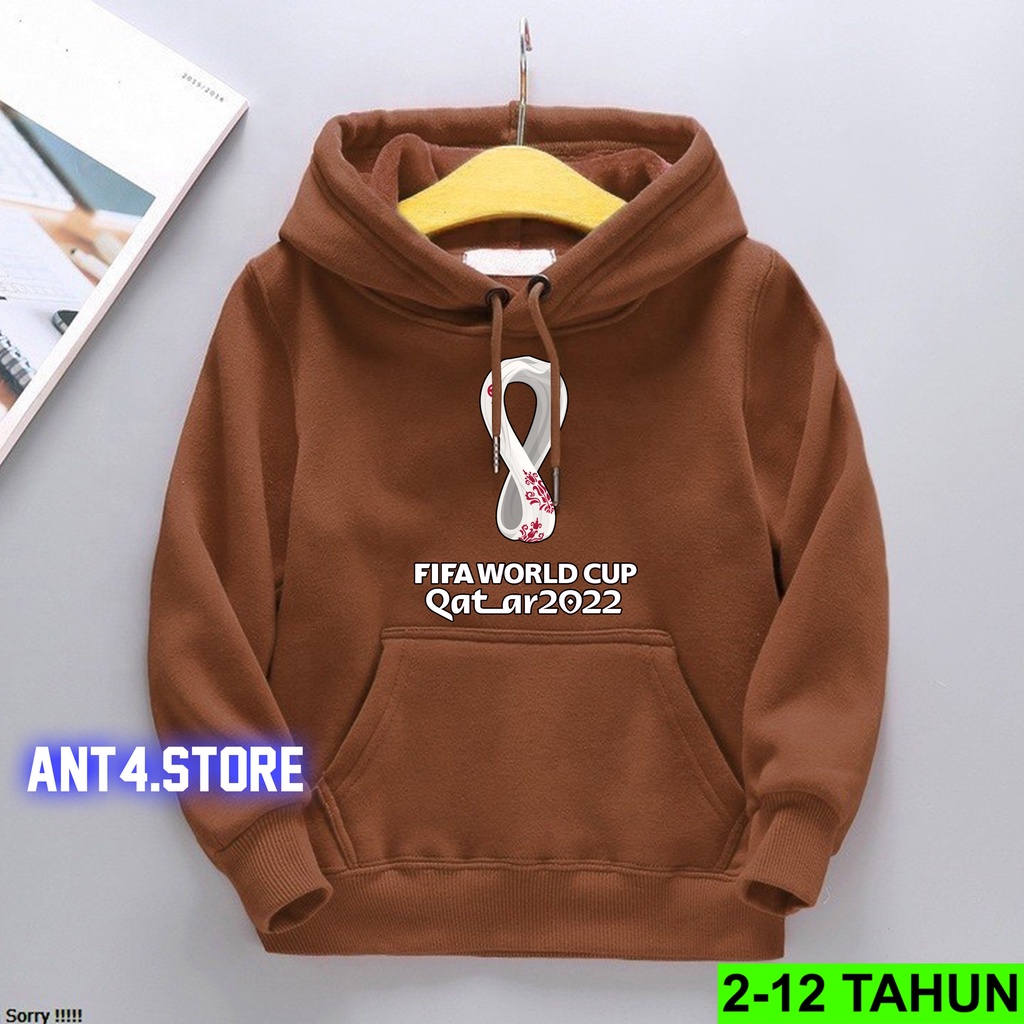 Hoodie Anak Usia 2 - 12 Tahun Jaket WORLD CUP QATAR Hodie Anak Piala Dunia 2022