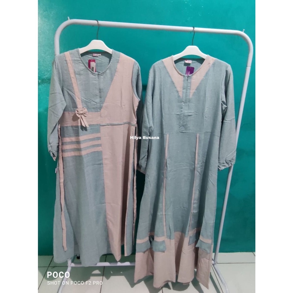 Rauna Couple Gamis / GD -26 Biru / Fashion Muslim