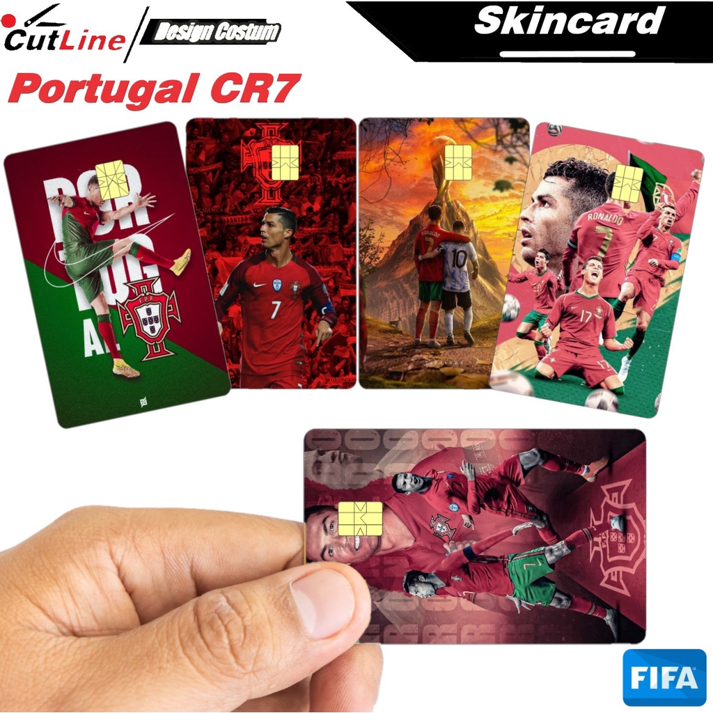 Piala Dunia Qatar 2022 Stiker Kartu Atm E Toll Flazz Bahan Vinyl  Custem Sepakbola Fifa World Cup Go