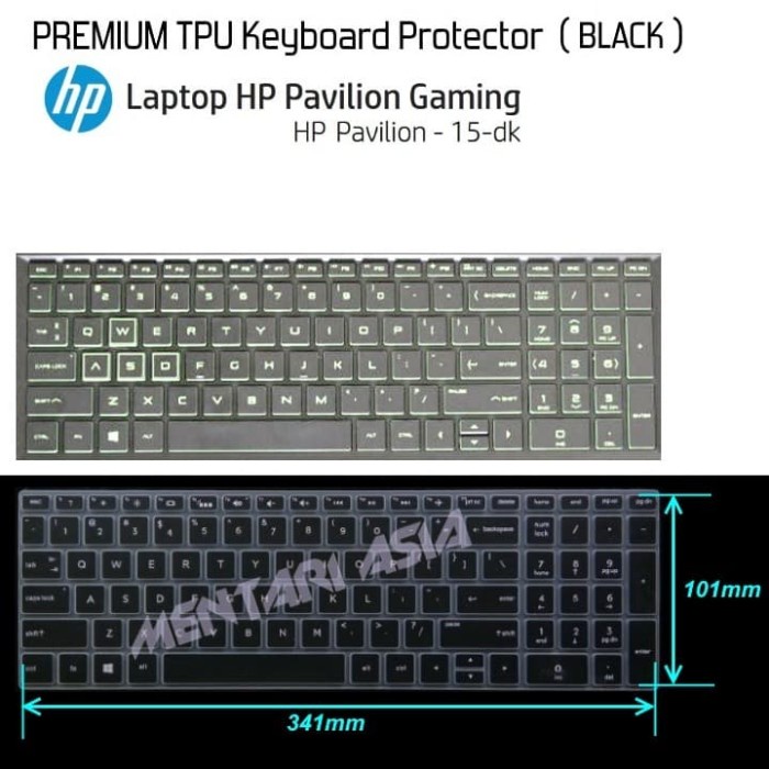 Protector Laptop Keyboard Protector Hp Pavilion 15 Gaming - Premium Tpu Black