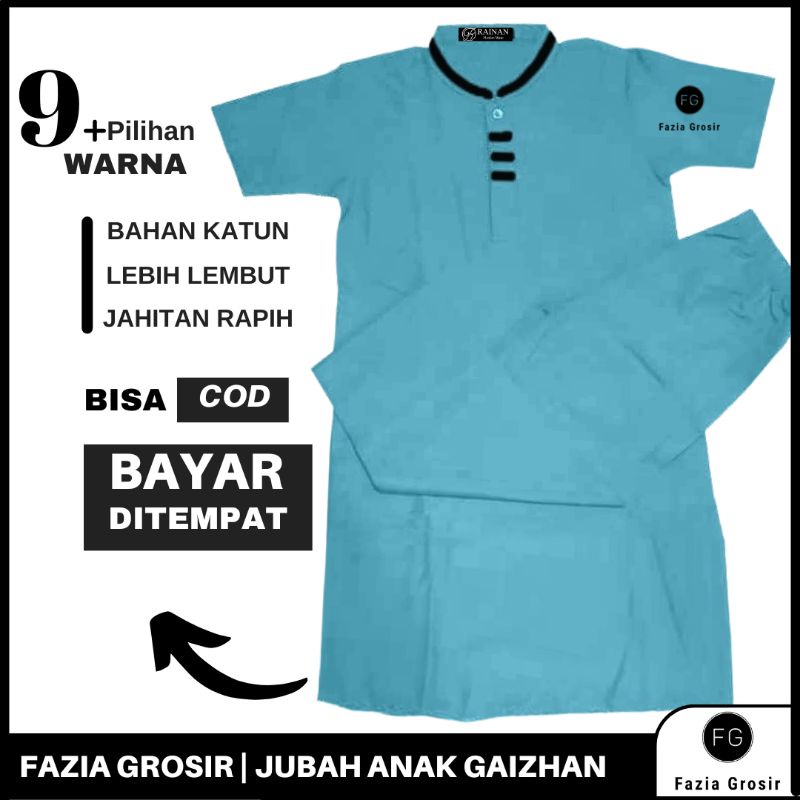 Stelan Baju Koko Anak List Warna BIRU bonus Peci / baju koko anak terbaru 2020 murah