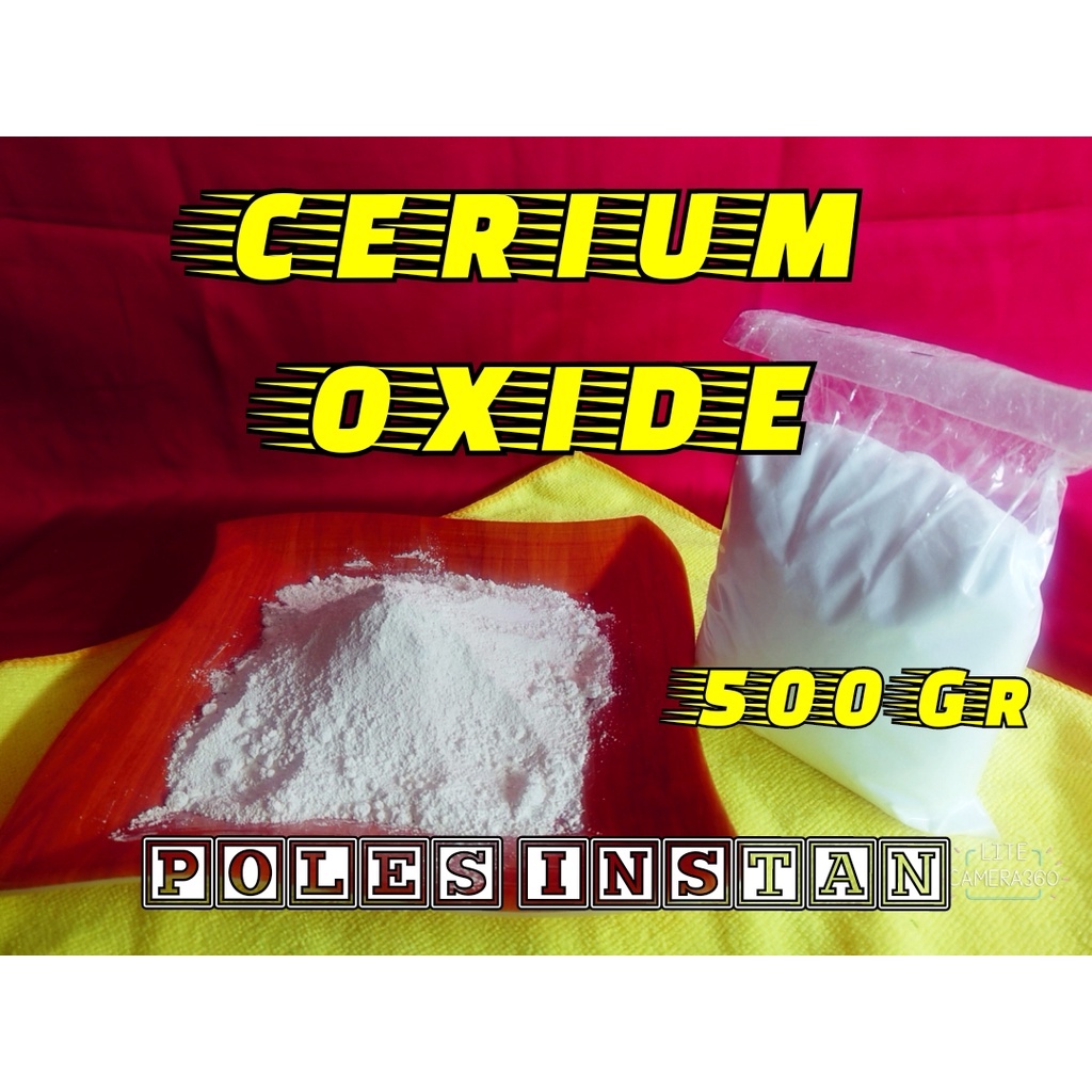 Cerium Oxide Serbuk Poles Kaca Baret 500 Gram