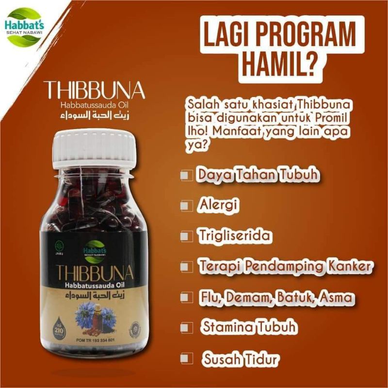 Promil Habbatussauda Habatusauda Habatussauda Habbatusauda Habbats Oil Kapsul Promil THIBBUNA