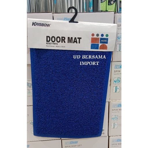 KRISBOW Keset Pintu PVC/Anti Slip/Anti Licin/Keset Mie - Biru