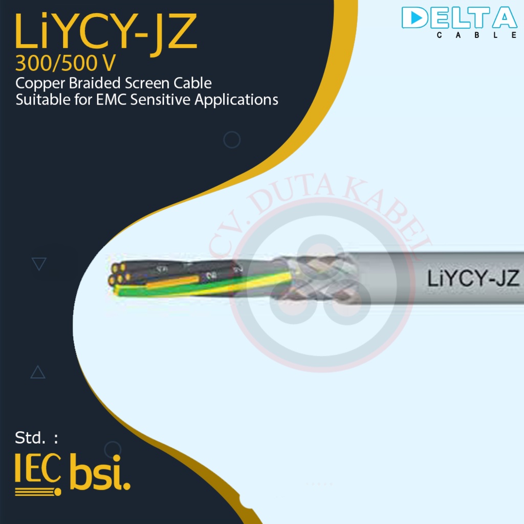 Kabel LiYCY-JZ 7x1,5 mm2 DELTA /7x1,5mm2/7x1.5 mm2/7x1.5mm2/7 x 1,5 mm/7x1,5mm2/7 x 1,5 mm2