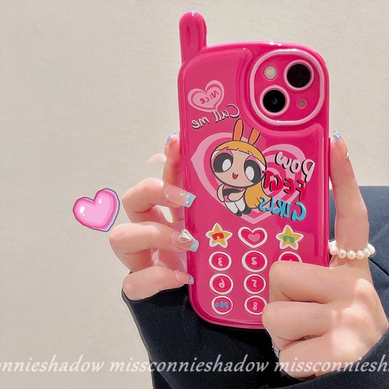 Soft Case Desain Kartun The Powerpuff Girls Heart Untuk iPhone 7 8 Plus 11 12 13 14 Pro MAX XR X XS MAX