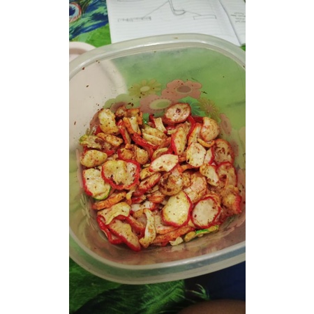 

kerupuk seblak pedas daun jeruk