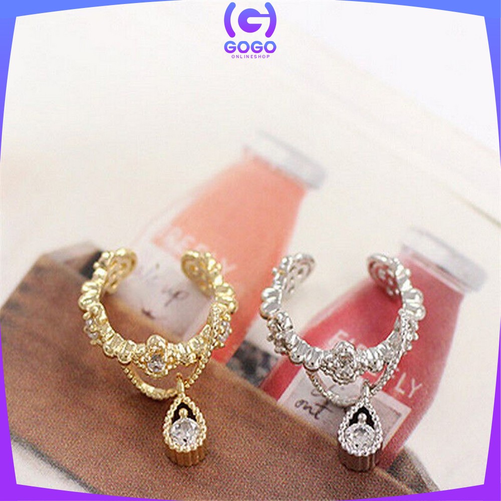 GOGO-K115 K117 Anting Single Aksesoris Fashion Wanita Motif Bintang Korean Style / Anting Anti Karat Earrings Import Fashion