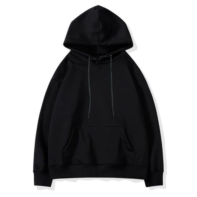 Little Fresco - Jaket Polos Jumper Anak Hoodie Sweater Hitam