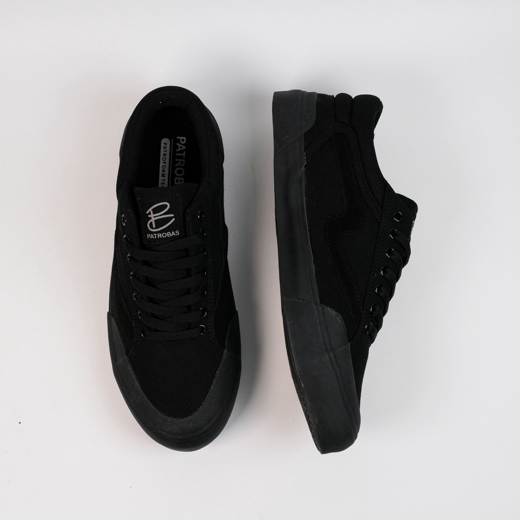 Patrobas New Ivan / Equip / Coud / Slip On All Black Original Sepatu Patrobas Petrobas Full Black