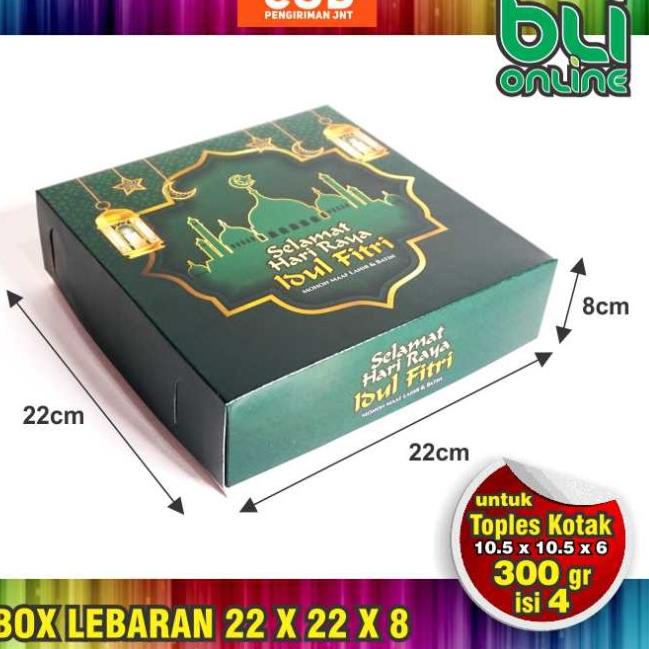 

Box Lebaran / Dus Idul Fitri /Kardus lebaran 22x22x8 isi 10pcs