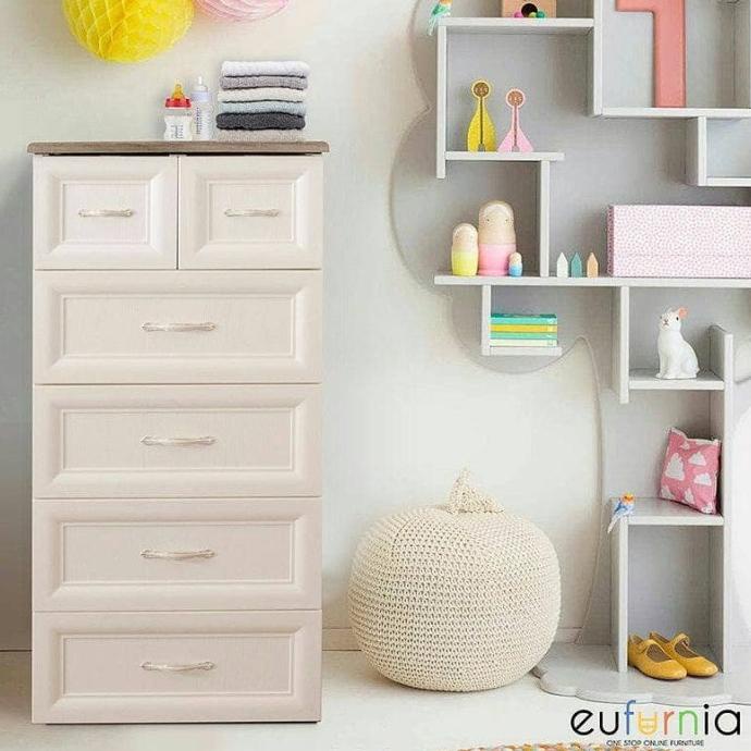LEMARI PLASTIK OLYMPLAST 5 SUSUN DRAWER CABINET ODC 05 CLASSIC B stock ready