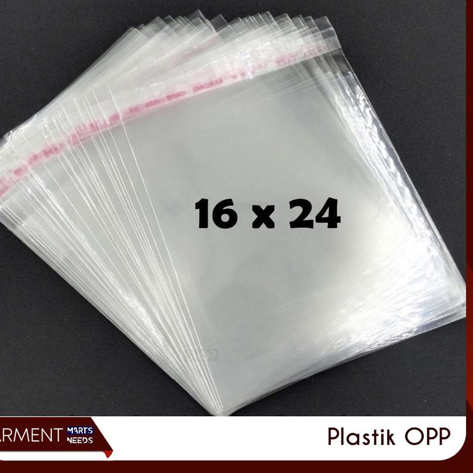 

⌅ KANTONG PLASTIK OPP LEM 16 X 24 CM 100PCS ⇽