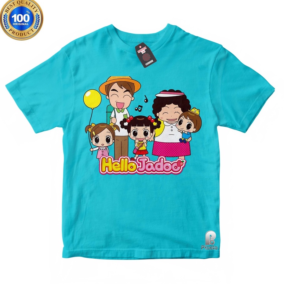 BAJU ANAK KAOS ATASAN ANAK MOTIF HELLO JADOO BAHAN COTTUN