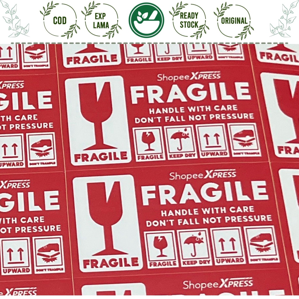 

EXTRA STIKER FRAGILE AWAS PECAH BELAH
