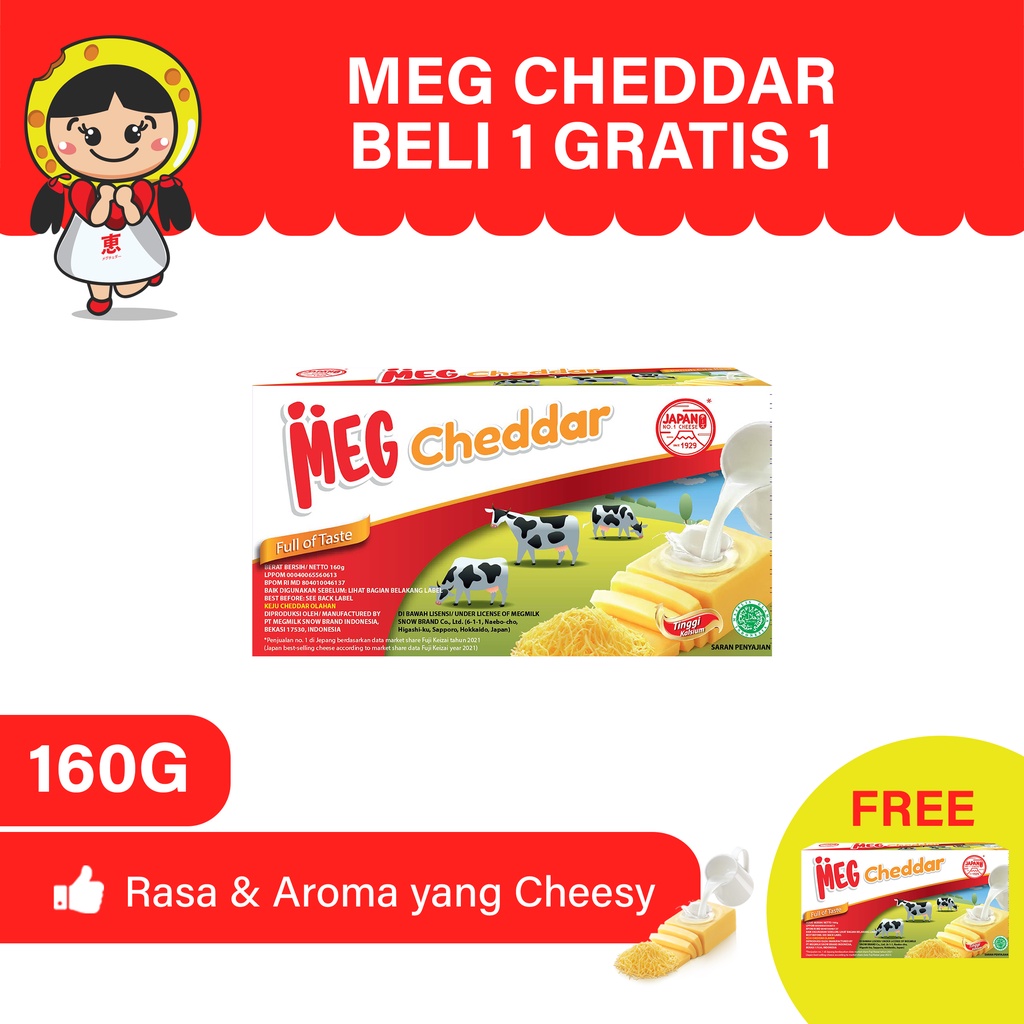 

BELI 1 GRATIS 1 - MEG Cheddar 160 gr