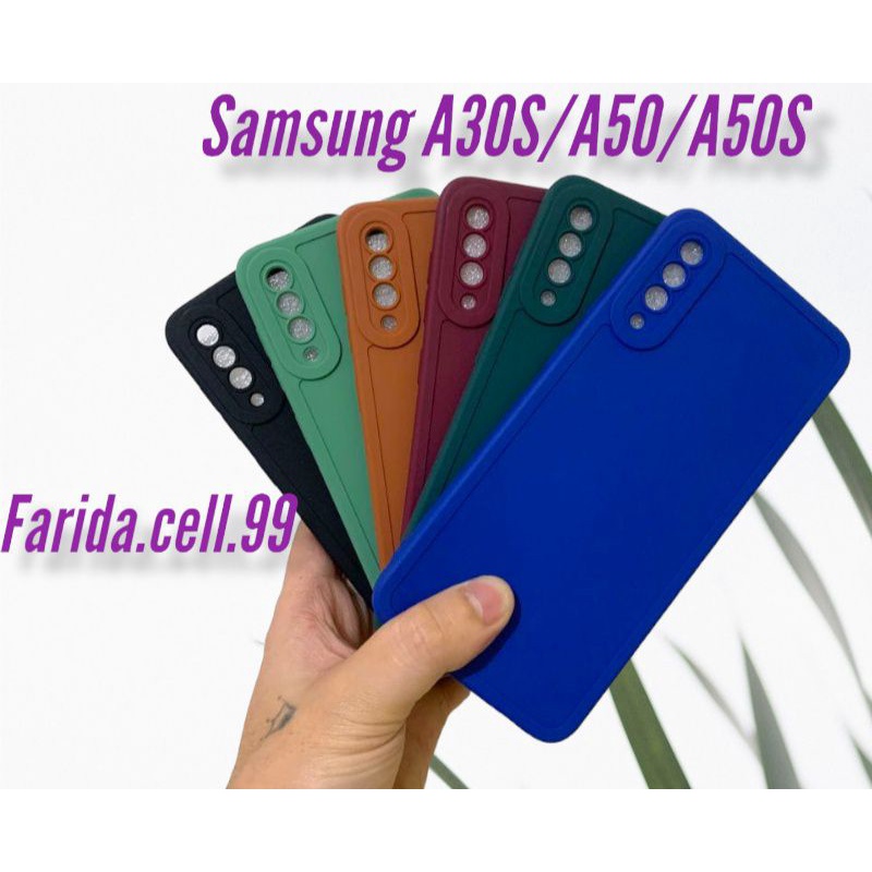 Softcase pro camira Samsung A30s A50 A50s SILICON FULL COVER