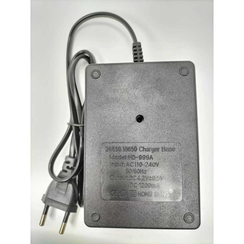 HONG DONG Charger Baterai 2 Slot 18650 26650 - D-999A