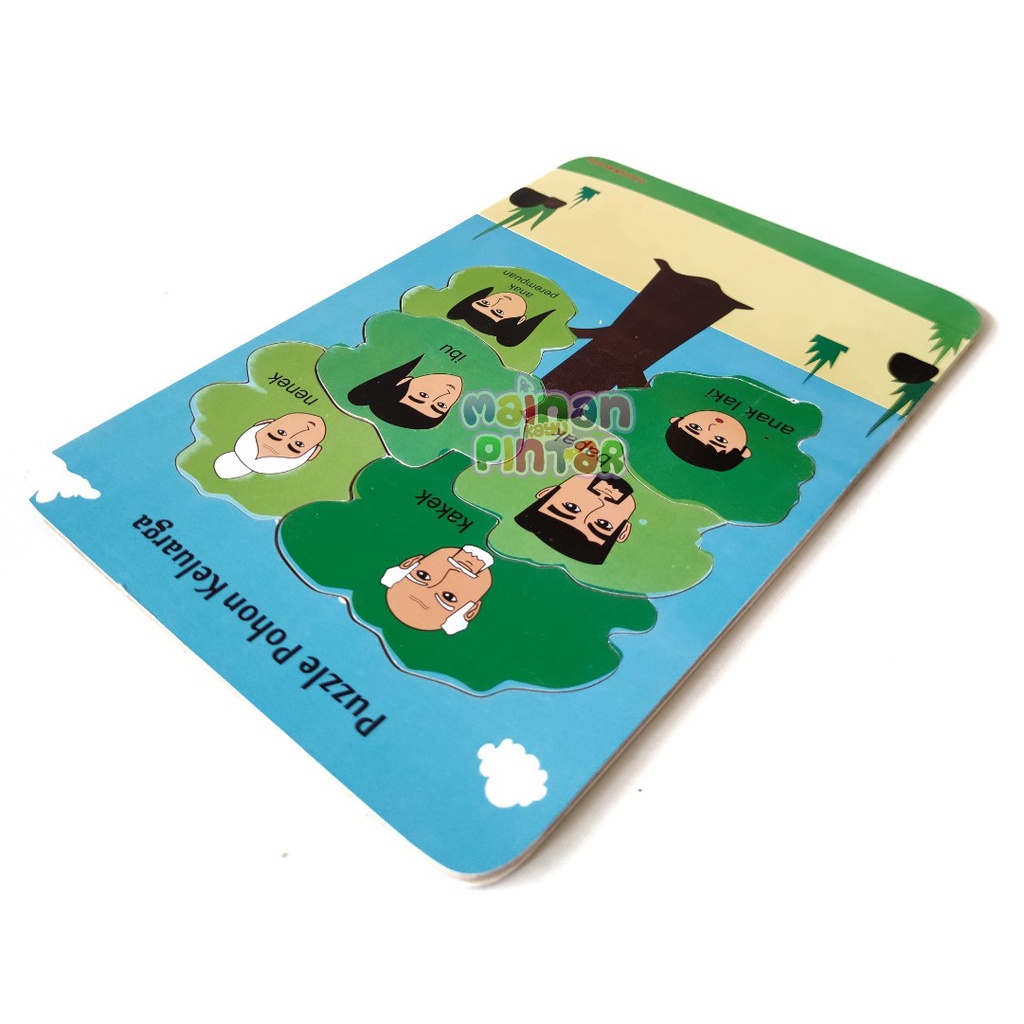 Puzzle Kayu Bongkar Pasang Gambar Pohon Keluarga Sertifikat SNI