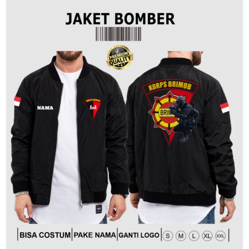 JAKET BOMBER POLISI BRIMOB | JAKET BOMBER BRIMOB | KAOS POLO BRIMOB
