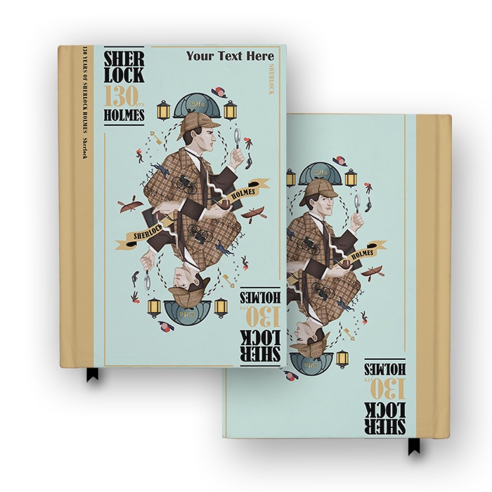 

Buku Catatan Notebook Sherlock Holmes 130 years Custom Diary Hardcover Agenda Jurnal A5 A6