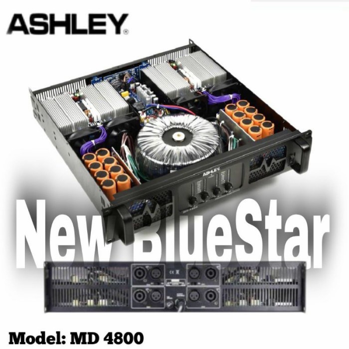 Power Amplifier Power Ashley Md 4800 Amplifier Ashley Md4800 - 4 Channel Original