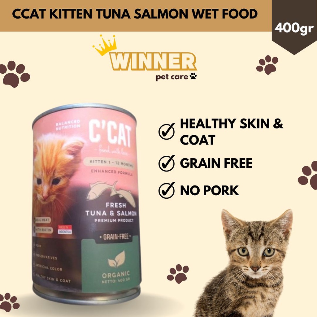 CCAT Kitten Tuna Salmon Cat Wet Food 400gr