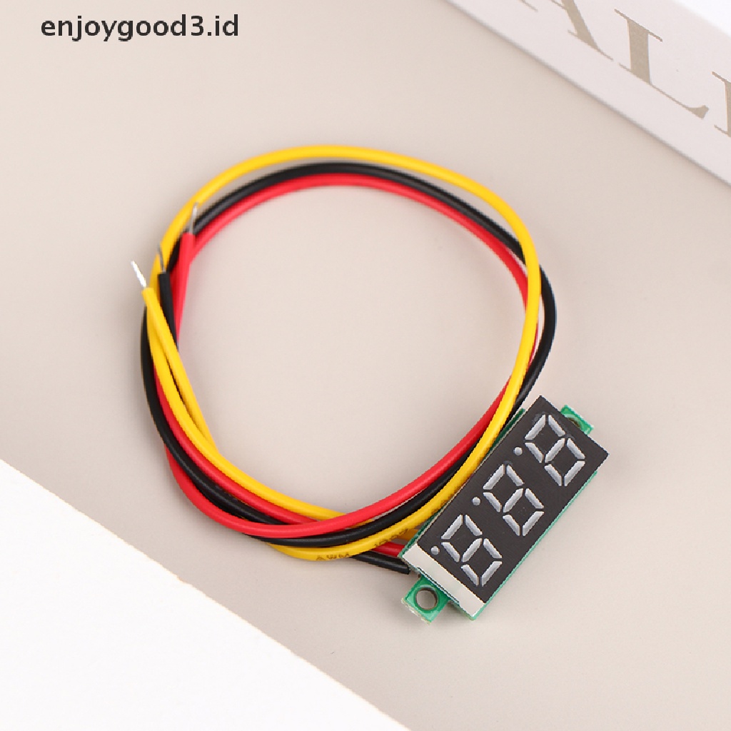 1pc Voltmeter Digital LED DC 0-100V 0.28 Inch Adjustable