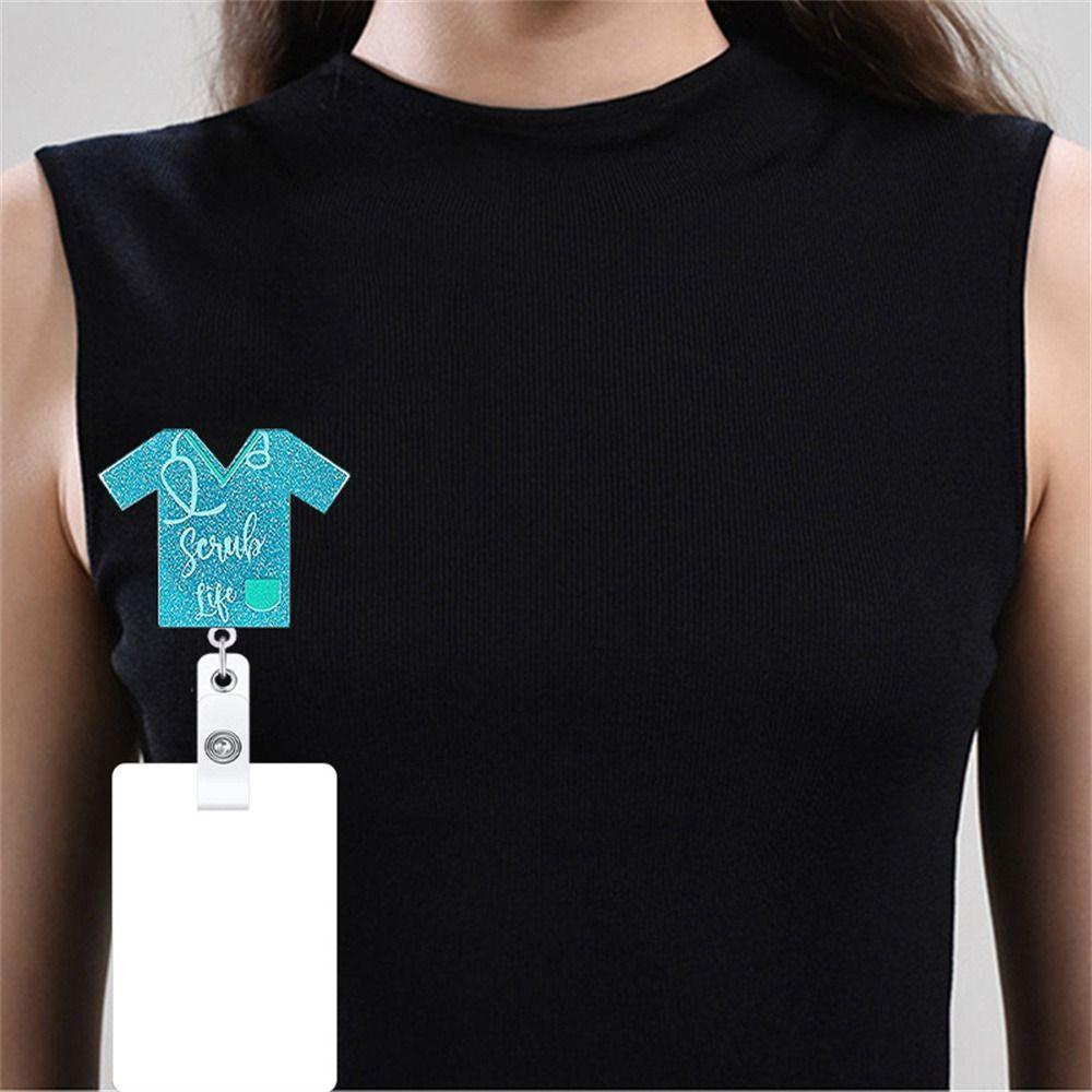 Lanfy Retractable Badge Reel Siswa Perlengkapan Rumah Sakit Khusus Alat Kantor Perawat Dokter Nama Card Holder Sertifikat Gesper