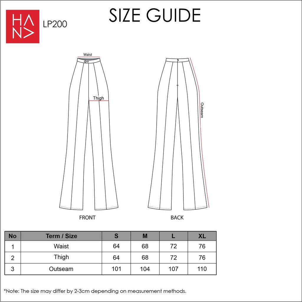 HanaFashion JKT - Levin Kulot Pants Celana Panjang Flowy Trousers - LP200