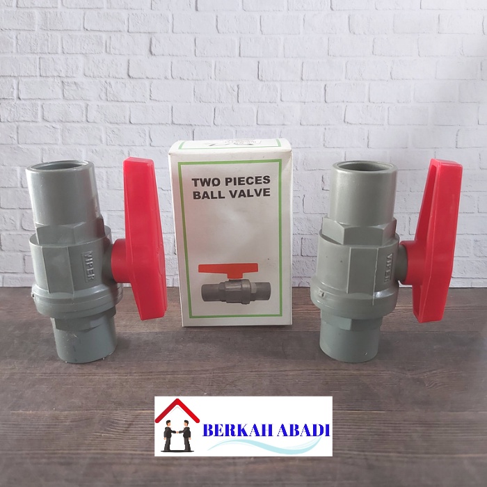 STOP KRAN 1/2" INCH 3/4 " INCH PVC - BALLVALVE VIPER