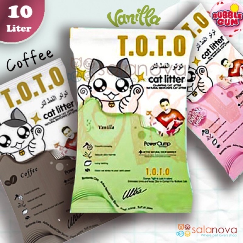 Toto Pasir Kucing Gumpal Wangi 10 Liter