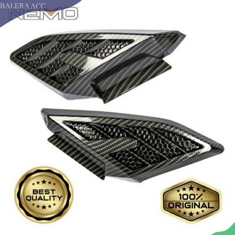 Cover tutup pijakan kaki new nmax 2020 Carbon