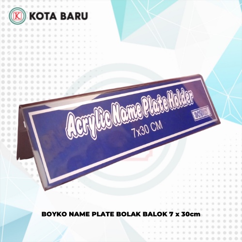 

BOYKO NAME PLATE BOLAK BALOK 7 x 30cm