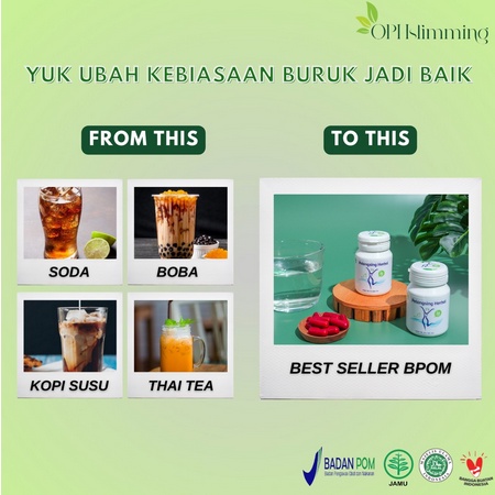 BEST SELLER BPOM BY OPH SLIMMING isi 30 MAMPU MENEKAN NAFSU MAKAN DAN MENURUNKAN BB 1-5 KG DALAM 1 MINGGU