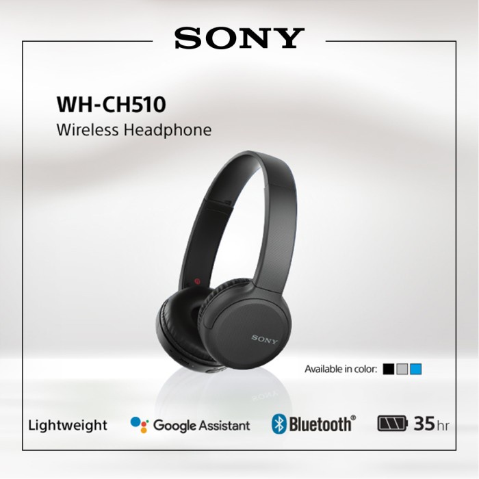 Jual SONY WHCH510 Black On Ear Wireless Headphone / CH510 / CH510 Shopee Indonesia