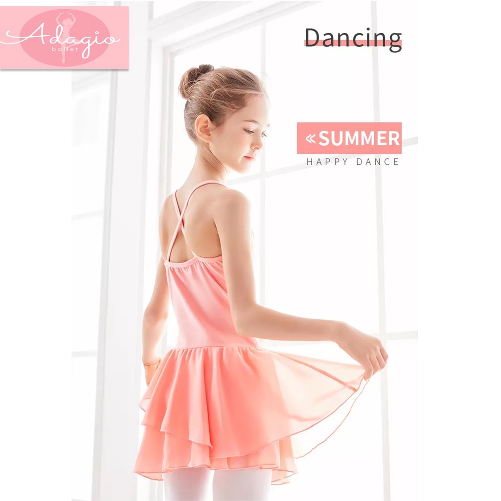 CHIFFON BALLET DRESS - BAJU BALET ANAK TERUSAN SIFON