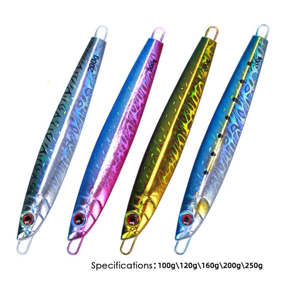 Preva Metal Fishing Lure Hot 3d printed Ikan Kecil 100g 120g 4warna Spanyol