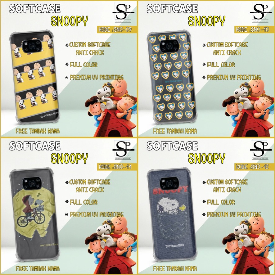 Softcase Snoopy Softcase iPhone 11 12 13 MINI PRO PROMAX 7 8 SE 2020 XR X XS XSMAX